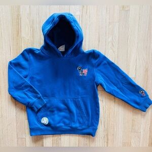 GOAT USA Kids’ OG Hooded Sweatshirt, Patriotic, Red White Blue, Extra Large XL